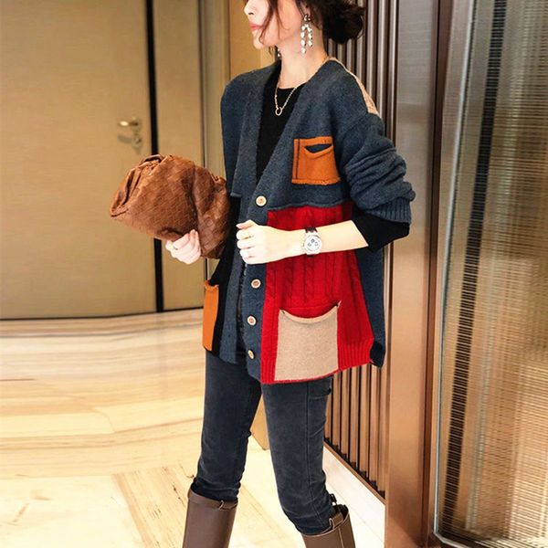 2022g women's sweaters designer classic loose women fashion simple casual cardigans wool kit high street ccity coat pockets print lazy, White;black
2022g women's sweaters designer classic loose women fashion simple casual cardigans wool kit high street ccity coat pockets print lazy, White;black