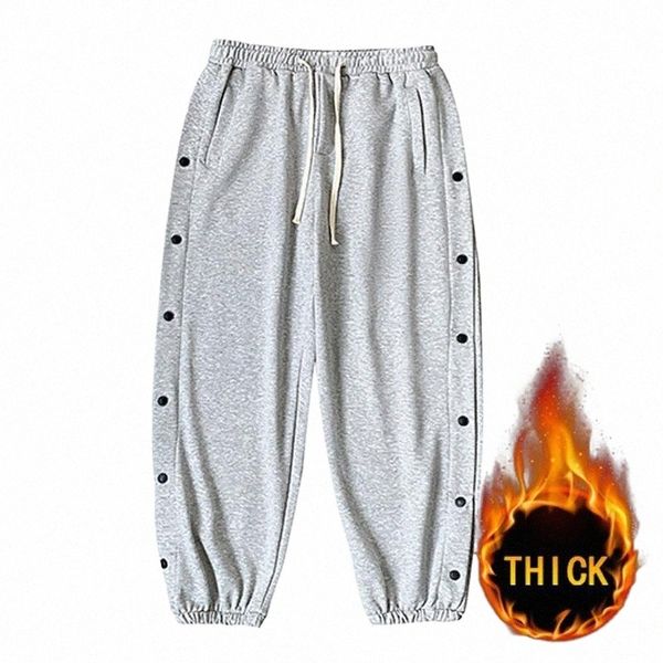 men's pants winter harajuku hip hop solid color joggers male sweatpants streetwear pants trousers single breasted design 9-point men�, Black
men's pants winter harajuku hip hop solid color joggers male sweatpants streetwear pants trousers single breasted design 9-point men�, Black