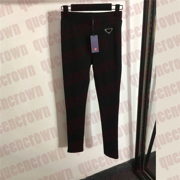 designer women leggings triangular badge tight pants casual high waist skinny trousers elastic slim leggings, Black
designer women leggings triangular badge tight pants casual high waist skinny trousers elastic slim leggings, Black