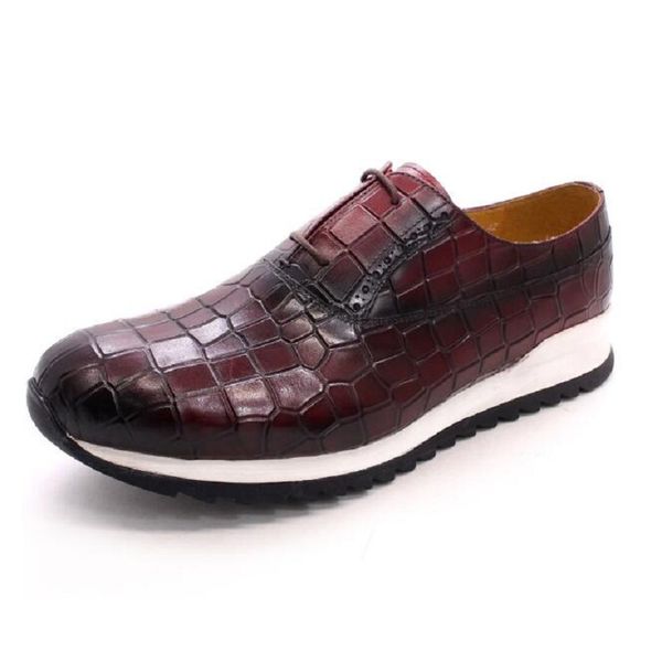 leather handmade shoes comfortable sports style lace-up shoe wine red color daily dating party wedding shoes da64, Black
leather handmade shoes comfortable sports style lace-up shoe wine red color daily dating party wedding shoes da64, Black