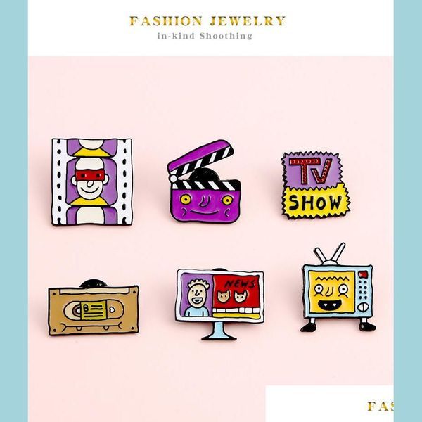 pins brooches cartoon style tv show videotape creative screen brooch fun alloy purple film brooches women decorative needle pin drop dhhi8, Gray
pins brooches cartoon style tv show videotape creative screen brooch fun alloy purple film brooches women decorative needle pin drop dhhi8, Gray