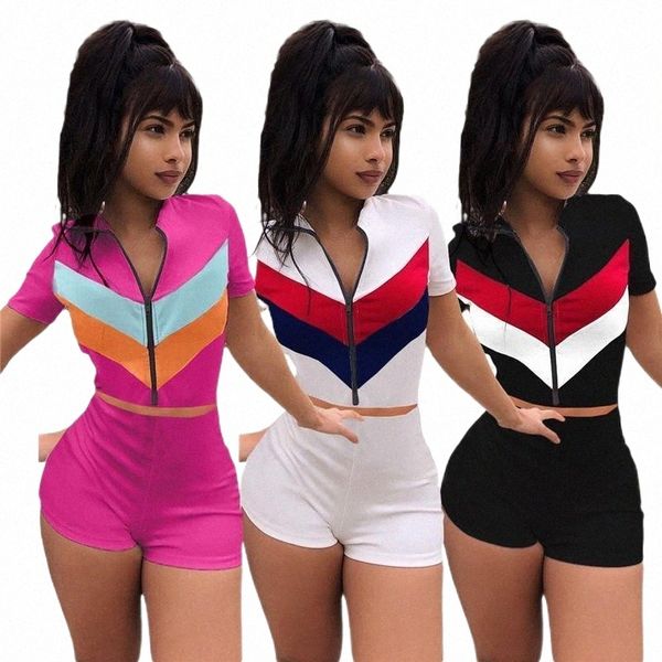 women's tracksuits women's tracksuits simple pure color zipper short sleev bro and 2 pieces set tight club party lady fashion i61q, Gray
women's tracksuits women's tracksuits simple pure color zipper short sleev bro and 2 pieces set tight club party lady fashion i61q, Gray