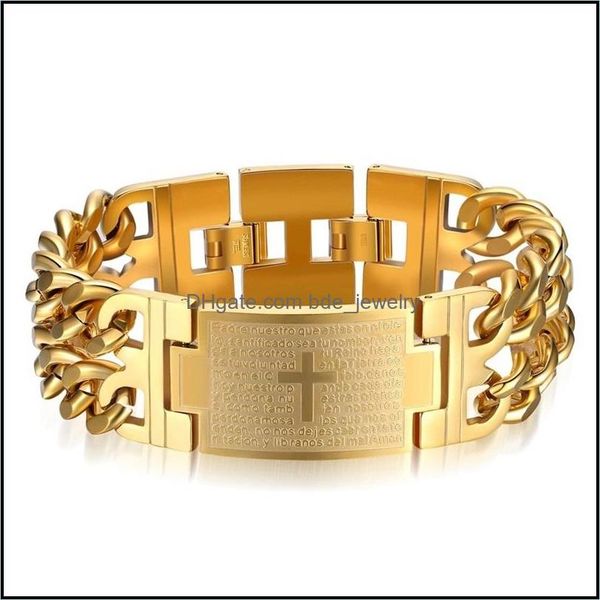 id identification men and boys cross bracelet titanium steel chain fashion personality domineering birthday gift jewelry bdejewelry dhiyu, Black
id identification men and boys cross bracelet titanium steel chain fashion personality domineering birthday gift jewelry bdejewelry dhiyu, Black