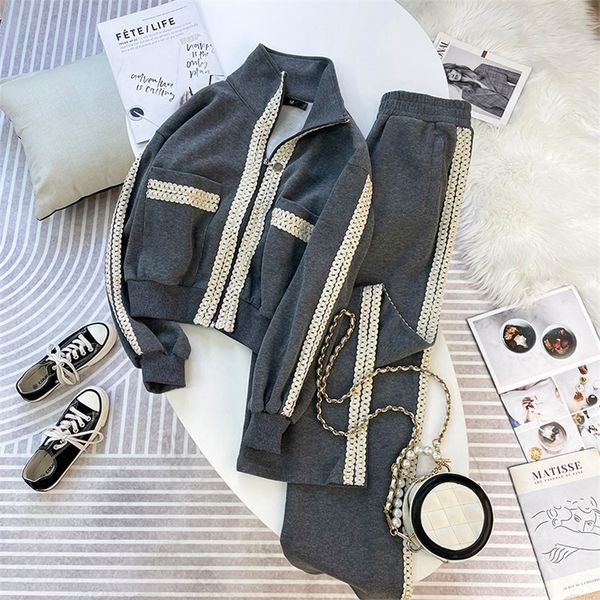 womens two piece pants casual cardigan sweatshirt suit women autumn stand collar twist stitching hoodieswide leg pants sportswear two piece, White
womens two piece pants casual cardigan sweatshirt suit women autumn stand collar twist stitching hoodieswide leg pants sportswear two piece, White