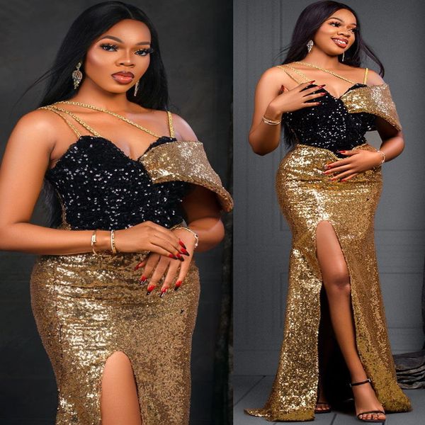 2022 arabic aso ebi gold mermaid prom dresses spaghetti evening formal party second reception birthday engagement bridesmaid gowns dress zj7, Black
2022 arabic aso ebi gold mermaid prom dresses spaghetti evening formal party second reception birthday engagement bridesmaid gowns dress zj7, Black