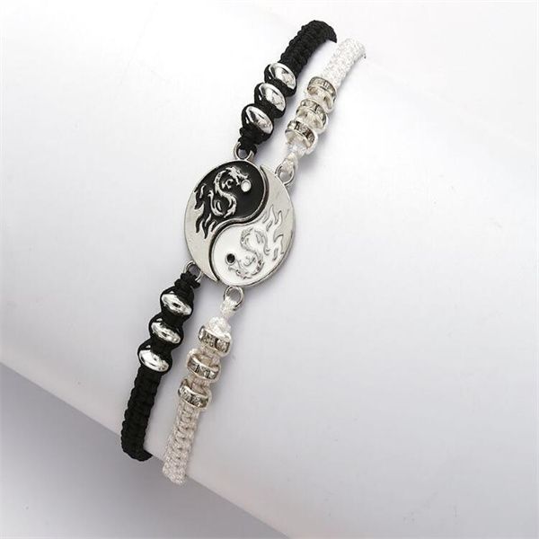 tai chi couple weaving bracelet dragon gossip totem good friend friendship bracelet gc1569, Golden;silver
tai chi couple weaving bracelet dragon gossip totem good friend friendship bracelet gc1569, Golden;silver