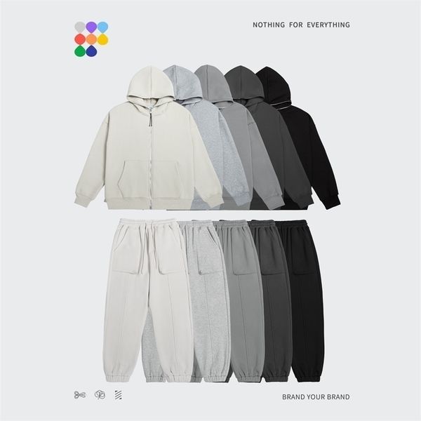men's tracksuits inflation zip up hoodies set men oversized two pieces set winter thick fleece casual tracksuit couple zipper sweatsuit, Gray
men's tracksuits inflation zip up hoodies set men oversized two pieces set winter thick fleece casual tracksuit couple zipper sweatsuit, Gray