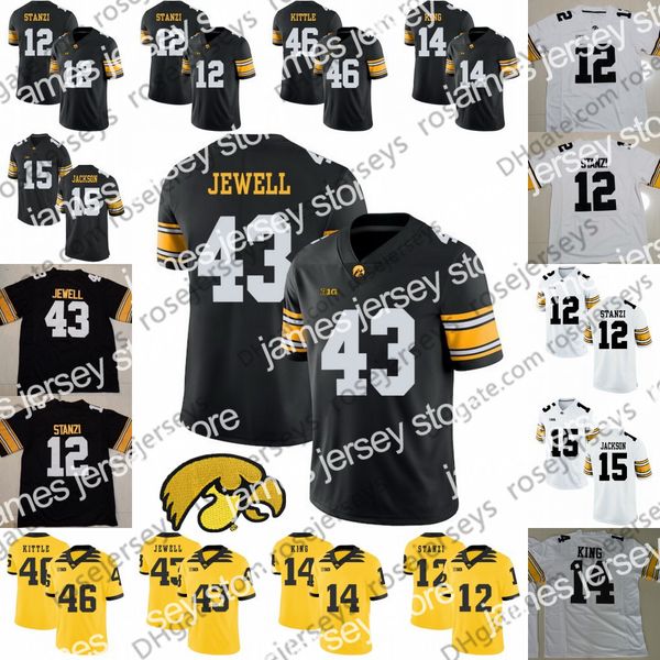 american college football wear ncaa iowa hawkeyes #46 george kittle 43 josey jewell 15 josh jackson 14 desmond king 12 ricky stanzi black wh
american college football wear ncaa iowa hawkeyes #46 george kittle 43 josey jewell 15 josh jackson 14 desmond king 12 ricky stanzi black wh