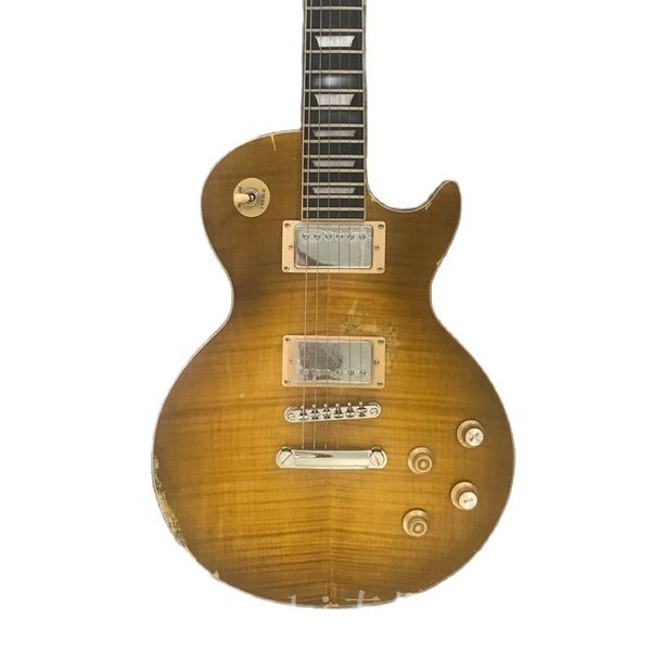 vintage guitar aged relic electric guitar nitro finish one piece body and neck frets binding
vintage guitar aged relic electric guitar nitro finish one piece body and neck frets binding