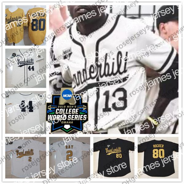 college baseball wears 2019 cws vanderbilt commodores #3 cooper davis 5 philip clarke 8 isaiah thomas 10 ethan paul 16 austin martin cream b, Black
college baseball wears 2019 cws vanderbilt commodores #3 cooper davis 5 philip clarke 8 isaiah thomas 10 ethan paul 16 austin martin cream b, Black