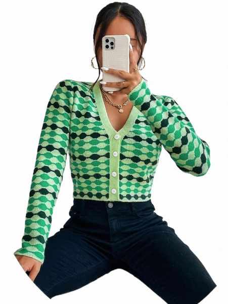 women's sweaters allover pattern button front cardigan e0th#, White;black 
women's sweaters allover pattern button front cardigan e0th#, White;black