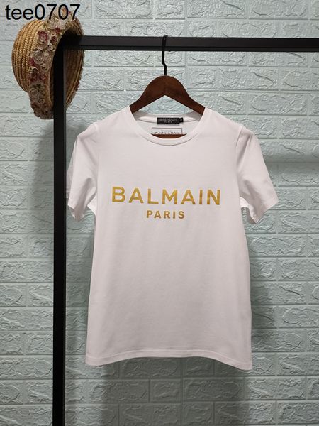 2022 fashion tee balmas spring summer new star same bold bronzing letters cotton short sleeve t-shirt lovers, White
2022 fashion tee balmas spring summer new star same bold bronzing letters cotton short sleeve t-shirt lovers, White