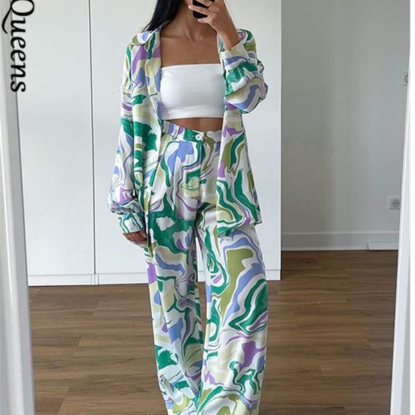 womens two piece pants women casual printed shirt set long sleeve high waist wide leg pants two piece set womens autumn and winter joint sui, White
womens two piece pants women casual printed shirt set long sleeve high waist wide leg pants two piece set womens autumn and winter joint sui, White