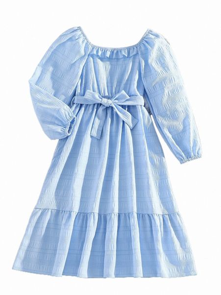 others apparel girls ruffle hem bishop sleeve belted dress v3yv#, Black;white
others apparel girls ruffle hem bishop sleeve belted dress v3yv#, Black;white