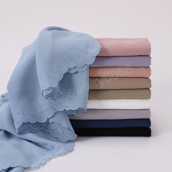 embroidery plain chiffon hijabs scarf women muslim shawls bandana hat solid color headscarf wraps islamic headband turbans, Blue;gray
embroidery plain chiffon hijabs scarf women muslim shawls bandana hat solid color headscarf wraps islamic headband turbans, Blue;gray