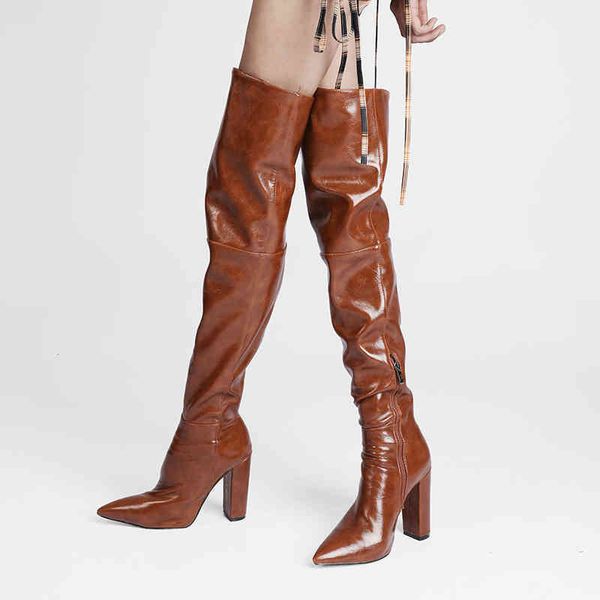 boots arden furtado 2021 fashion winter chunky heels pure color brown pointed toe classics over the knee high big size 46 47 220906, Black
boots arden furtado 2021 fashion winter chunky heels pure color brown pointed toe classics over the knee high big size 46 47 220906, Black