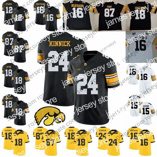 american college football wear iowa hawkeyes #3 tyrone tracy jr. 16 cj beathard paul krause 18 chad greenway micah hyde 24 nile kinnick 87 n, Black
american college football wear iowa hawkeyes #3 tyrone tracy jr. 16 cj beathard paul krause 18 chad greenway micah hyde 24 nile kinnick 87 n, Black