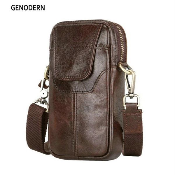 genodern genuine leather small shoulder for men new travel fanny pack belt loops hip bum waist bag mobile phone pouch2732, Black;brown
genodern genuine leather small shoulder for men new travel fanny pack belt loops hip bum waist bag mobile phone pouch2732, Black;brown
