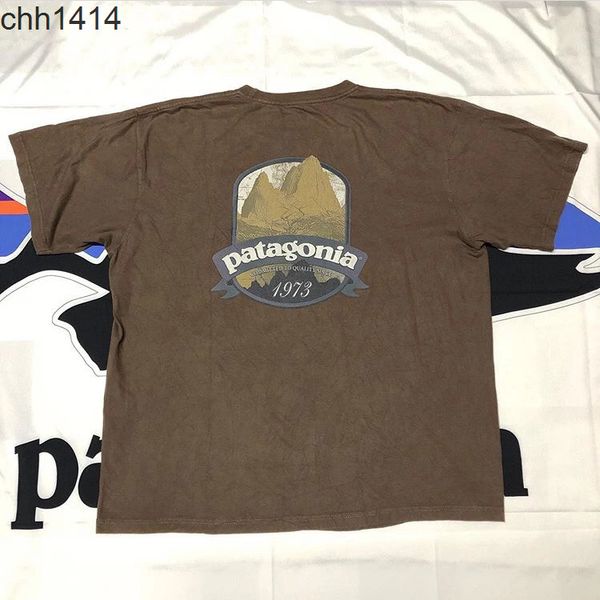 summer tee patagonss color mountain letters printed cotton short sleeve t-shirt men and women tee, White;black
summer tee patagonss color mountain letters printed cotton short sleeve t-shirt men and women tee, White;black