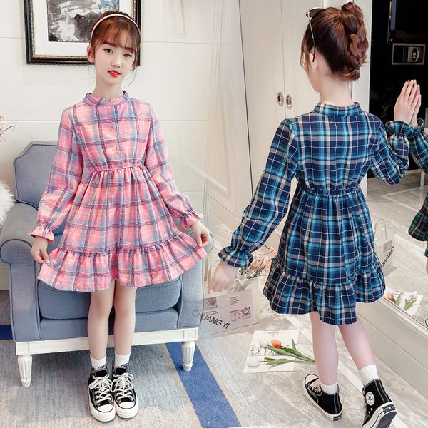 big girl's dresses plaid pattern long sleeve dresses teenage kids dress clothing costume 20220906 e3, Red;yellow
big girl's dresses plaid pattern long sleeve dresses teenage kids dress clothing costume 20220906 e3, Red;yellow