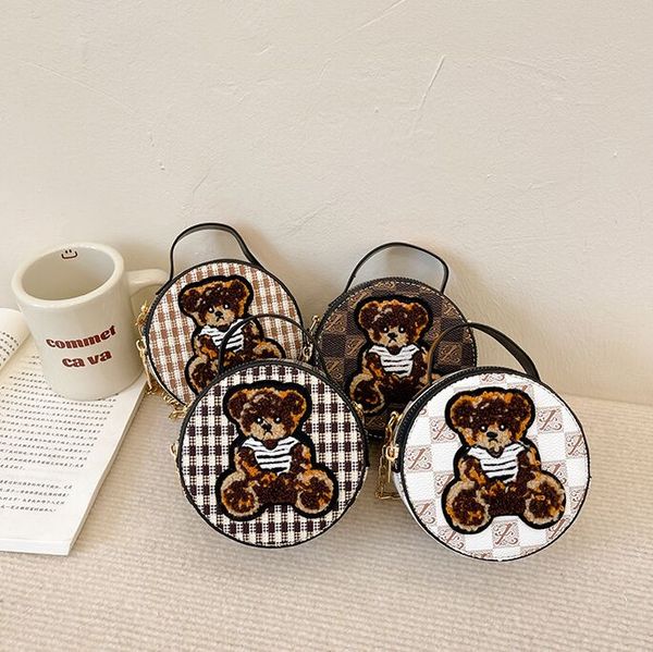 autumn winter new cartoon bear small round handbag girl princess chain crossbody bag zero purse foreign trade children's bags, Black
autumn winter new cartoon bear small round handbag girl princess chain crossbody bag zero purse foreign trade children's bags, Black