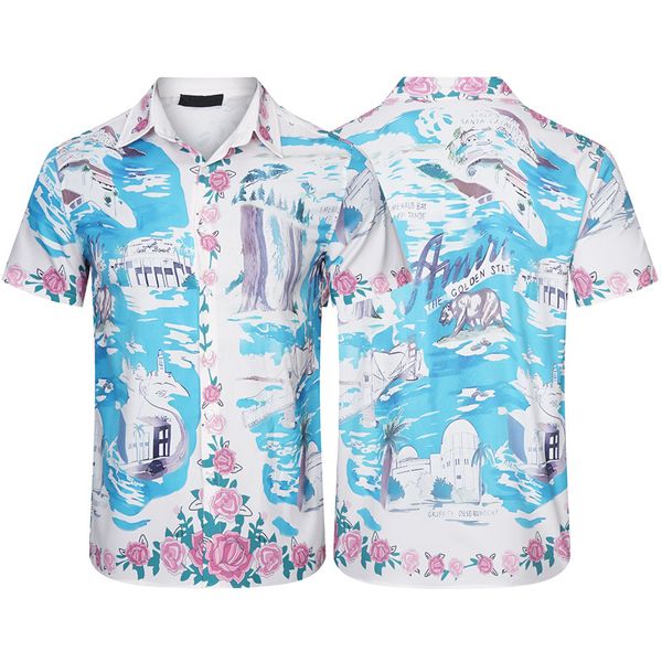 2023 fashion hawaii floral letter print beach shirts mens designer silk bowling shirt casual shirts men summer short sleeve loose dress shir, White;black
2023 fashion hawaii floral letter print beach shirts mens designer silk bowling shirt casual shirts men summer short sleeve loose dress shir, White;black