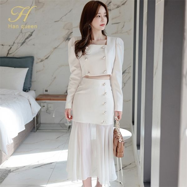two piece dress h han queen women autumn high waist sheath mermaid suit skirt work 2 pieces set korean doublebreasted chiffon white simple s
two piece dress h han queen women autumn high waist sheath mermaid suit skirt work 2 pieces set korean doublebreasted chiffon white simple s