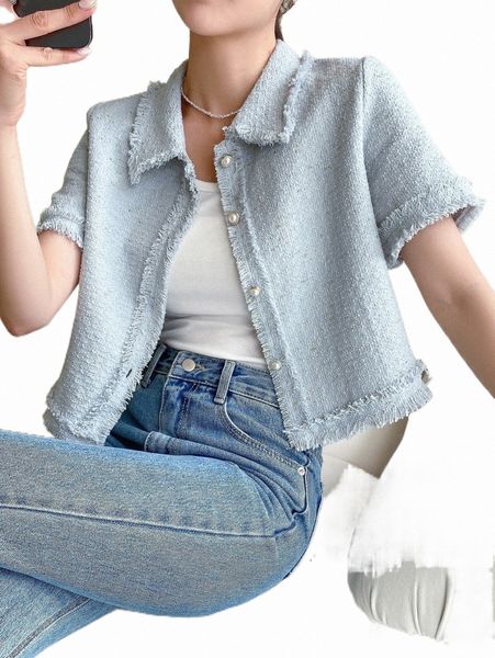 women's jackets dazy raw trim button front jacket h46j#, Black;brown 
women's jackets dazy raw trim button front jacket h46j#, Black;brown