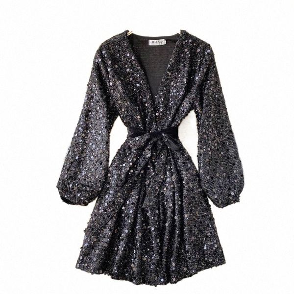 casual dresses casual dresses chic sequin dress deep v neck puff sleeve lace up sashes luxurious a-line club party mini fashion women clothe, Black;gray
casual dresses casual dresses chic sequin dress deep v neck puff sleeve lace up sashes luxurious a-line club party mini fashion women clothe, Black;gray