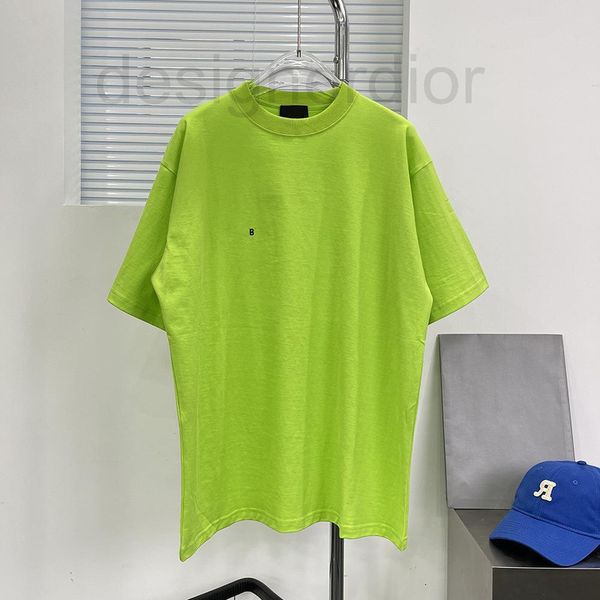 women's t-shirt designer genuine home b embroidered light green letters on the left chest short sleeve shirt loose bottomed tmhd, White
women's t-shirt designer genuine home b embroidered light green letters on the left chest short sleeve shirt loose bottomed tmhd, White