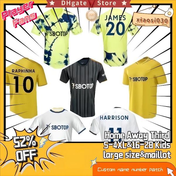22 23 leeds utd soccer jerseys bamford t roberts harrison hernandez raphinha bamford alioski clarke jersey 2022 2023 4xl men kids kit footba, Black;yellow
22 23 leeds utd soccer jerseys bamford t roberts harrison hernandez raphinha bamford alioski clarke jersey 2022 2023 4xl men kids kit footba, Black;yellow
