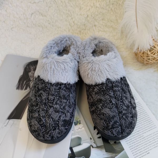 2022 new women's winter slippers knitted cotton explosive style couples home non-slip indoor warm plush slippers, Black
2022 new women's winter slippers knitted cotton explosive style couples home non-slip indoor warm plush slippers, Black