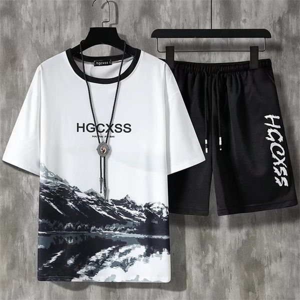 men's tracksuits summer tracksuit men fashion harajuku print short sleeve 2 piece set casual mens outfit set breathable tshirt and swea, Gray
men's tracksuits summer tracksuit men fashion harajuku print short sleeve 2 piece set casual mens outfit set breathable tshirt and swea, Gray
