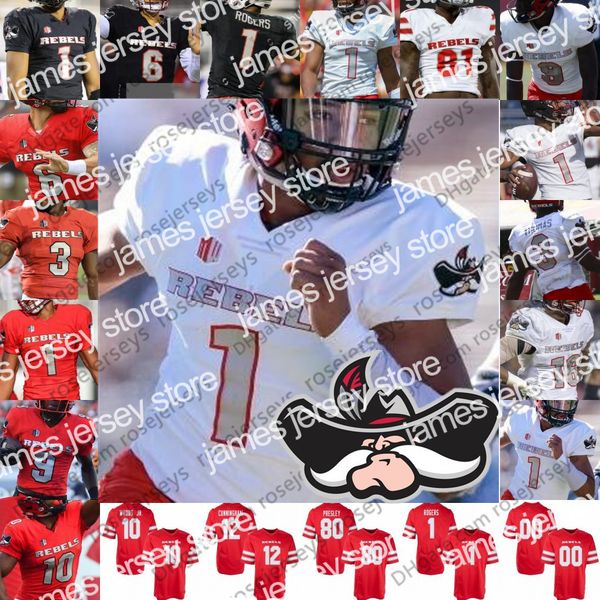 american college football wear custom unlv rebels 2019 football any name number red black white #12 randall cunningham 1 rogers 6 max gillia
american college football wear custom unlv rebels 2019 football any name number red black white #12 randall cunningham 1 rogers 6 max gillia