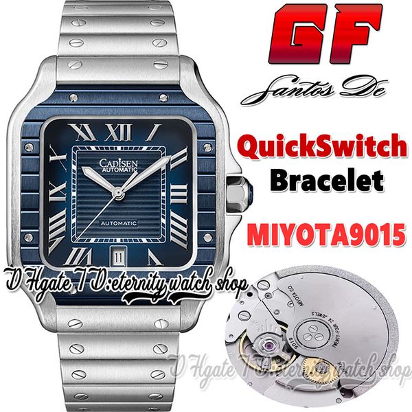 gf v3 gf0013 mens watch japan miyota 9015 automatic large blue pvd bezel roman markers steel case quick switch stainless bracelet super edit, Slivery;brown
gf v3 gf0013 mens watch japan miyota 9015 automatic large blue pvd bezel roman markers steel case quick switch stainless bracelet super edit, Slivery;brown