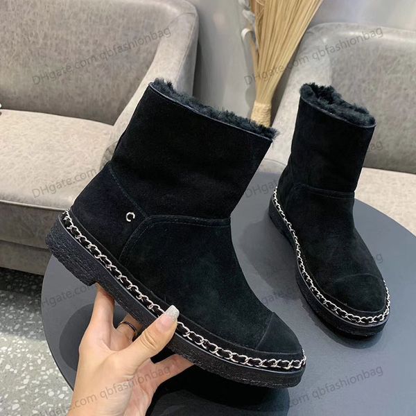 women ankle snow boots with chain designer calfskin platform fashion winter real leather chelsea booties woman warm comfortable rainboots we, Black
women ankle snow boots with chain designer calfskin platform fashion winter real leather chelsea booties woman warm comfortable rainboots we, Black