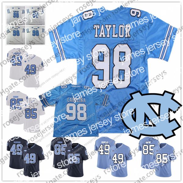 american college football wear unc north carolina tar heels #98 lawrence taylor 49 julius peppers 85 eric ebron 10 mitchell trubisky retired, Black
american college football wear unc north carolina tar heels #98 lawrence taylor 49 julius peppers 85 eric ebron 10 mitchell trubisky retired, Black