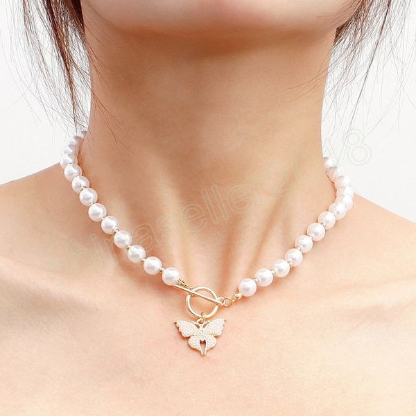 gold color simulated pearl beads butterfly pendant necklace women choker party jewelry, Silver
gold color simulated pearl beads butterfly pendant necklace women choker party jewelry, Silver