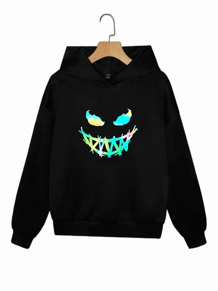 women's hoodies & sweatshirts reflective cartoon graphic drop shoulder hoodie o6jc#, Black
women's hoodies & sweatshirts reflective cartoon graphic drop shoulder hoodie o6jc#, Black