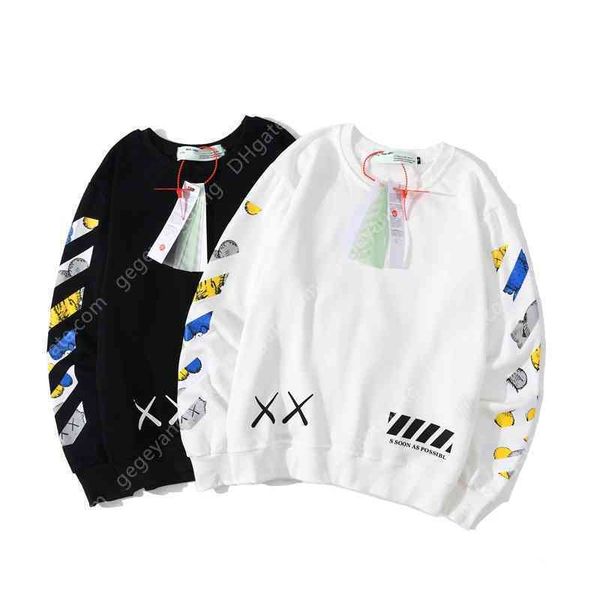 20ss autumn and winter sweater ow graffiti arrow men's women's loose thin bottomed jacket, Black
20ss autumn and winter sweater ow graffiti arrow men's women's loose thin bottomed jacket, Black