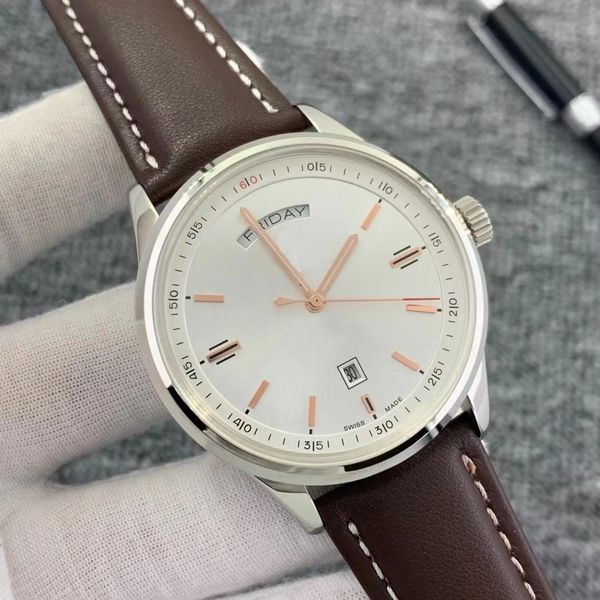 luxury men's watch elegant 40mm automatic mechanical 904l full stainless steel leather strap classic watch designer watches, Slivery;brown
luxury men's watch elegant 40mm automatic mechanical 904l full stainless steel leather strap classic watch designer watches, Slivery;brown