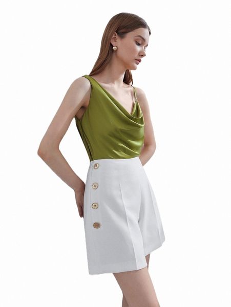 women's shorts motf premium viscose wide leg shorts t1eb#, White;black