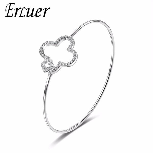 fashion clover flower shaped luxury silver bangles cubic zirconia crystal exquisite simple cuff bracelet bangle for women girl jew246c, White
fashion clover flower shaped luxury silver bangles cubic zirconia crystal exquisite simple cuff bracelet bangle for women girl jew246c, White