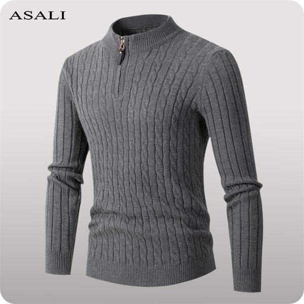 mens sweaters men streetwear pullovers turtleneck sweater autumn winter mens zipper knitted slim casual warm knitwear 220901, White;black
mens sweaters men streetwear pullovers turtleneck sweater autumn winter mens zipper knitted slim casual warm knitwear 220901, White;black