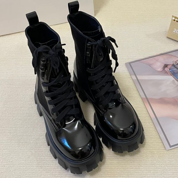 2022 women designer oversized leather shoes boots ankle martin monolith boot military inspired combat platform bottom nylon bouch with bags, Black
2022 women designer oversized leather shoes boots ankle martin monolith boot military inspired combat platform bottom nylon bouch with bags, Black