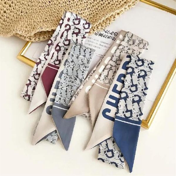 fashion designer g letters print silk satin hair hijab scarf headband charm women long narrow neckerchief luxury wallet purse bag 245v, Blue;gray
fashion designer g letters print silk satin hair hijab scarf headband charm women long narrow neckerchief luxury wallet purse bag 245v, Blue;gray