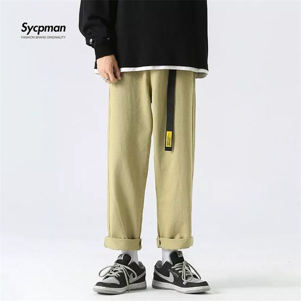 mens pants belt loose fashion straight tube trouser student brand long japanese streetwear harajuku cotton four seasons 220906, Black
mens pants belt loose fashion straight tube trouser student brand long japanese streetwear harajuku cotton four seasons 220906, Black