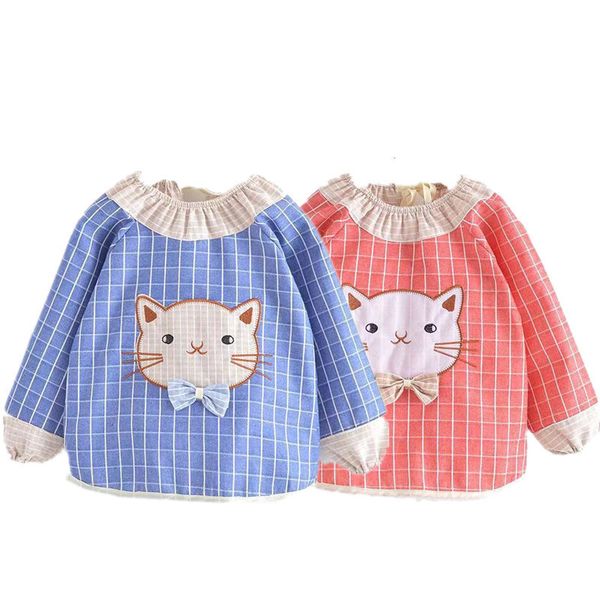 bibs burp cloths baby four seasons waterproof cotton linen long sleeved apron children eating clothes boys and girls with pocket 220906
bibs burp cloths baby four seasons waterproof cotton linen long sleeved apron children eating clothes boys and girls with pocket 220906