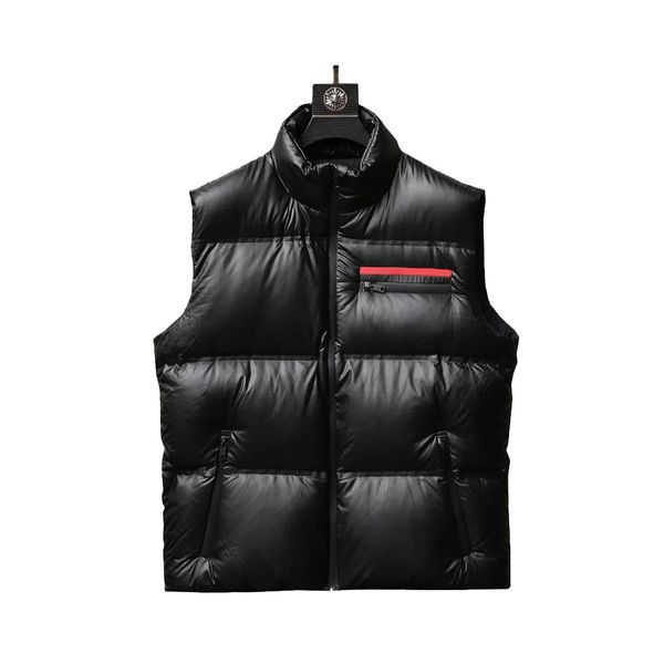 designer p home men's vests red label letters premium stand collar sleeveless white duck down jacket complete labels factory011, Black;white
designer p home men's vests red label letters premium stand collar sleeveless white duck down jacket complete labels factory011, Black;white
