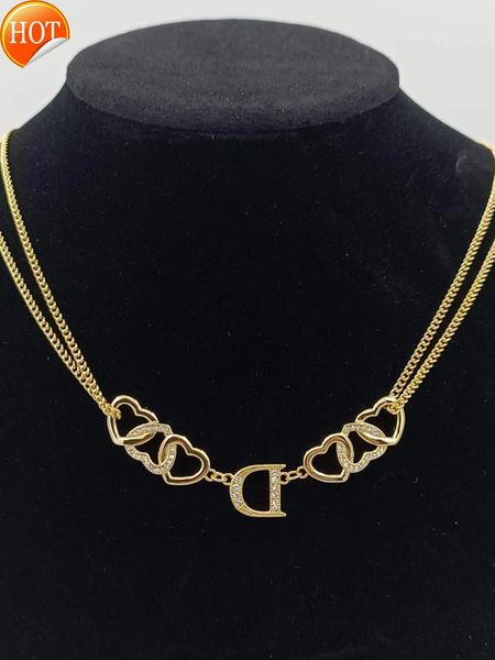 d family ijia necklace new double-layer heart-shaped diamond letter temperament fashion high sense clavicle chain factory direct sale, Black
d family ijia necklace new double-layer heart-shaped diamond letter temperament fashion high sense clavicle chain factory direct sale, Black